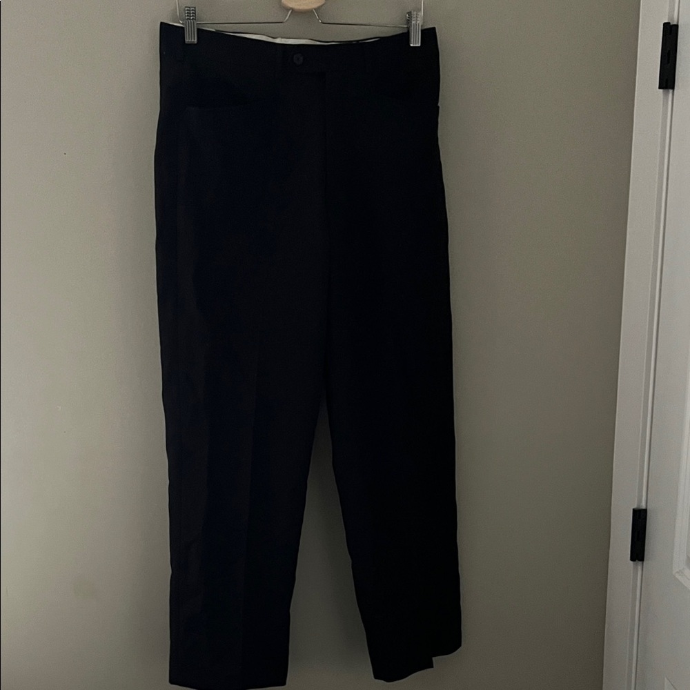 Protocol Men’s Black Dress Pants Size 32x32 Flat Front Career Slacks
